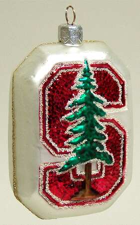 Glasscot Ornaments Stanford Uniiversity Cardinals - Boxed
