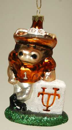 Glasscot Ornaments Texas Longhorns-Mascot - Boxed