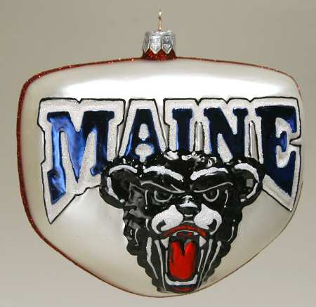 Glasscot Ornaments Maine Blackbears - Boxed