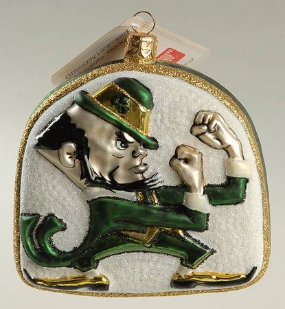 Glasscot Ornaments Notre Dame Fighting Irish-Disk - Boxed