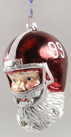 Santa Football-Ornaments Alabama Crimson Tide - Boxed