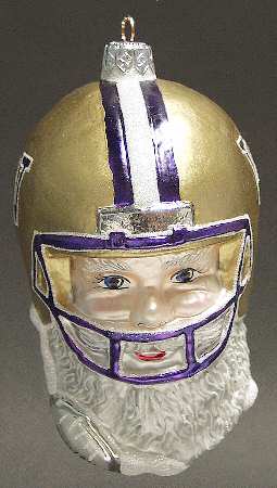 Santa Football-Ornaments Washington Huskies - Boxed