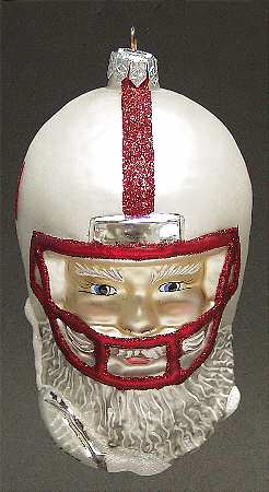Santa Football-Ornaments Nebraska Cornhuskers - Boxed