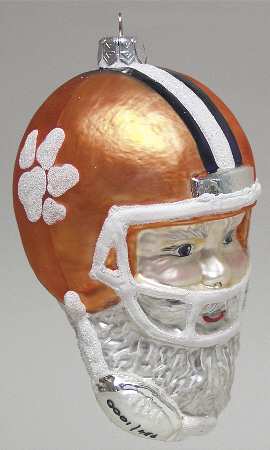 Santa Football-Ornaments Clemson Tigers - Boxed