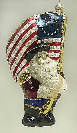 As Time Goes By Patriotic Santa - Boxed