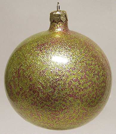 As Time Goes By Red & Gold Glitter Mix Ball - Boxed