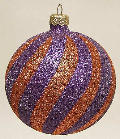 As Time Goes By Purple & Orange Glitter Swirls - Boxed