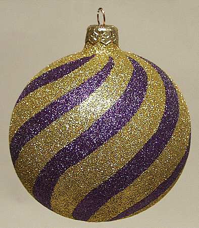 As Time Goes By Purple & Gold Glitter Swirls - Boxed