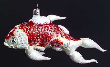 As Time Goes By Koi Fish-Gold & White - Boxed
