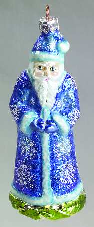 As Time Goes By Serene Santa-Blue Snowflake - Boxed