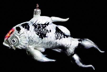 As Time Goes By Koi Fish-Black & White - Boxed