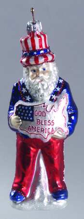 As Time Goes By God Bless America Santa - Boxed