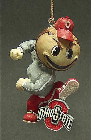 Collegiate Resin Ornaments Ohio State Buckeyes - With Box