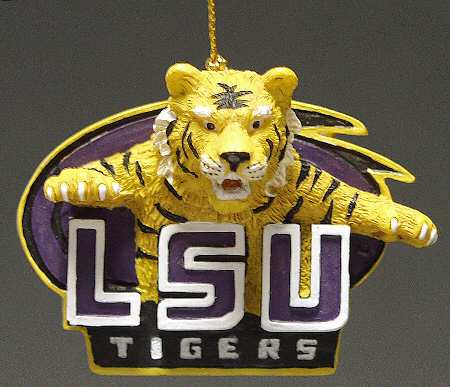Collegiate Resin Ornaments Louisiana State Tigers - Boxed