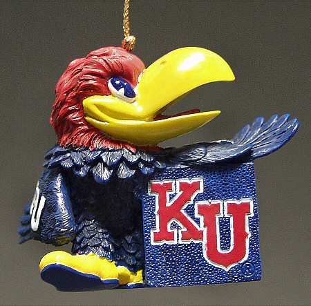 Collegiate Resin Ornaments Kansas Jayhawks - Boxed