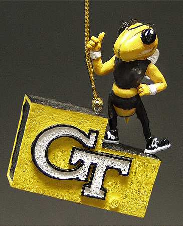 Collegiate Resin Ornaments Georgia Tech Yellow Jackets - Boxed