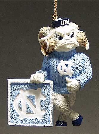 Collegiate Resin Ornaments Unc Tar Heels - Boxed