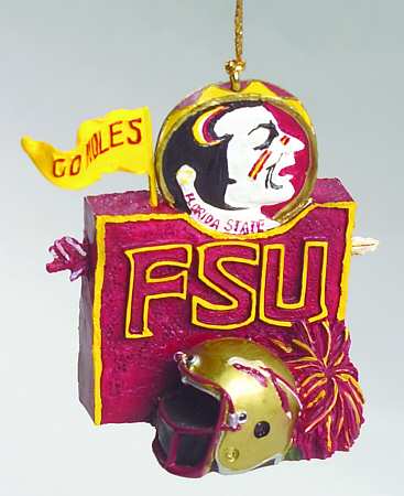 Collegiate Resin Ornaments Florida State Seminoles - Boxed