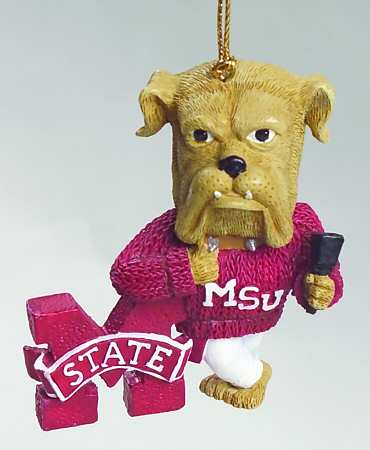 Collegiate Resin Ornaments Mississippi State Bulldogs - Boxed
