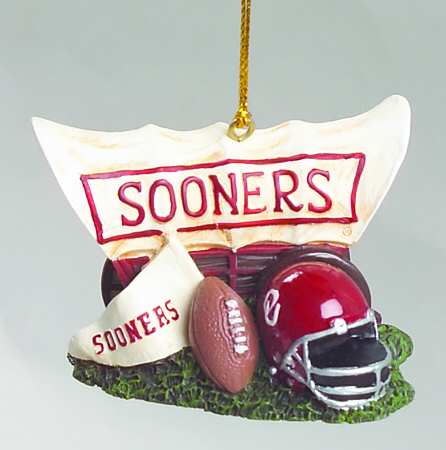 Collegiate Resin Ornaments Oklahoma Sooners - Boxed