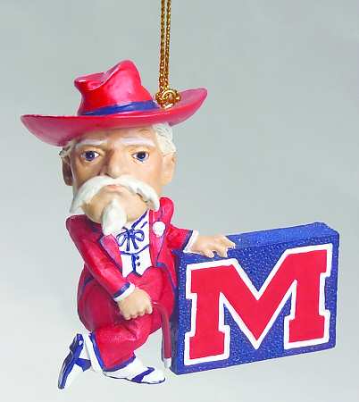 Collegiate Resin Ornaments Ole Miss Rebels - Boxed