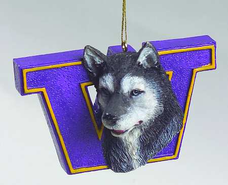Collegiate Resin Ornaments Washington Huskies - With Box
