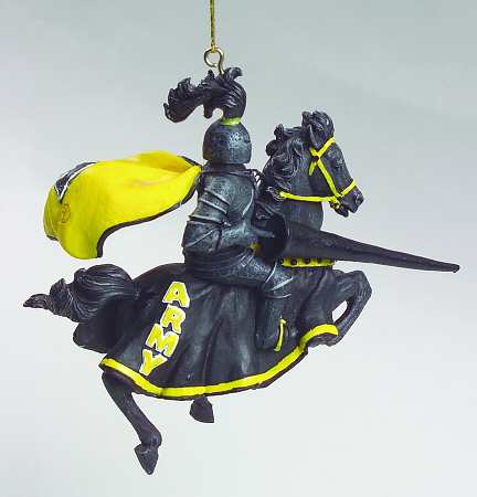 Collegiate Resin Ornaments Army Black Knights - Boxed