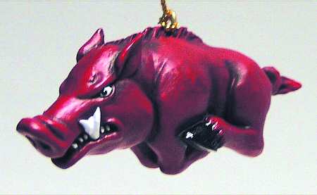Collegiate Resin Ornaments Arkansas Razorbacks - Boxed