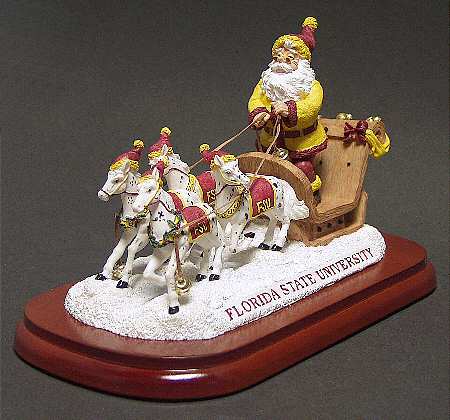 Holiday Sleigh-Figurine Florida State Seminoles - Boxed