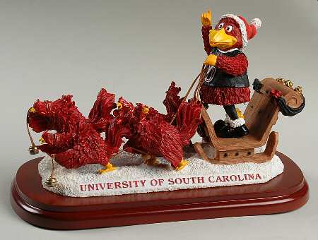 Holiday Sleigh-Figurine South Carolina Gamecocks - Boxed