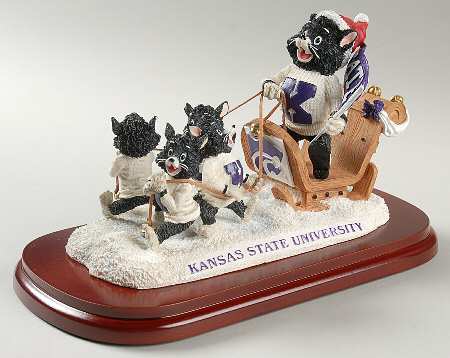 Holiday Sleigh-Figurine Kansas State Wildcats - Boxed