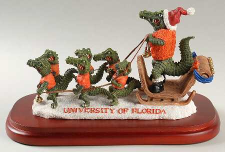 Holiday Sleigh-Figurine Florida Gators - Boxed