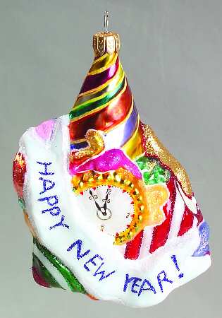 Asian Treasures-Ornament Happy New Year - Boxed