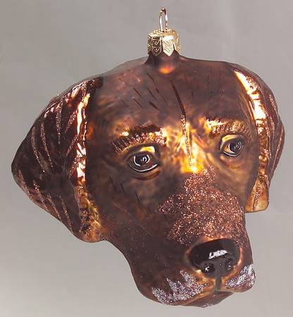 Dog Breed Ornaments Chocolate Lab - Boxed