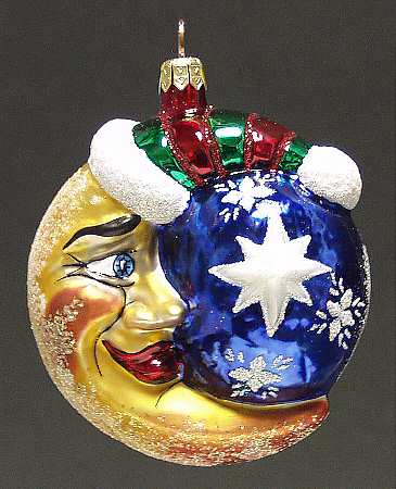 Small Wonders Ornament Christmas Moon - With Box