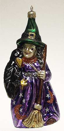 Halloween Goodies-Ornaments Zelda And The Raven - Boxed