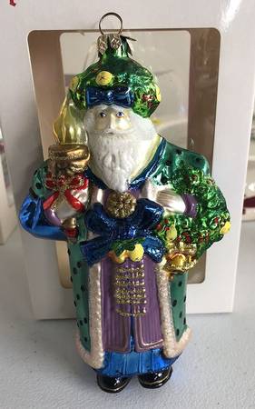 Ornaments On The Tree-Christmas Tree Bountiful Father Christmas - Boxed