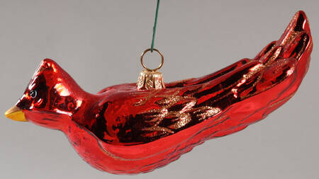 Ornaments On The Tree-Christmas Tree Red Bird Nesting - Boxed