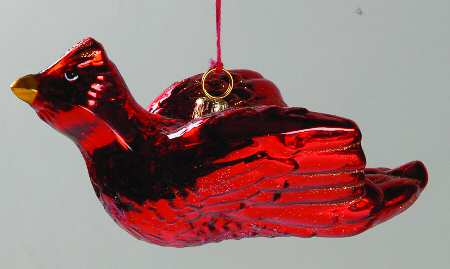 Ornaments On The Tree-Christmas Tree Red Bird Flying - Boxed