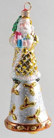 Ornaments On The Tree-Christmas Tree Santa Bell - Boxed