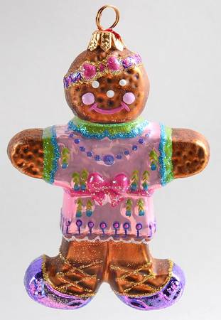 Ornaments On The Tree-Christmas Tree Gingerbread Girl - Boxed