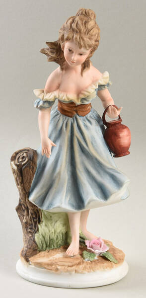 Sadek Figurines Girl Holding Jug - No Box