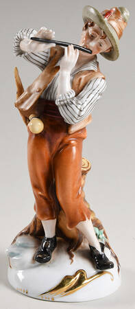Sadek Figurines Boy Playing A Flute - No Box 67b