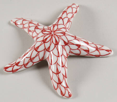 Sadek Fishnet Animals Starfish-Red - Boxed