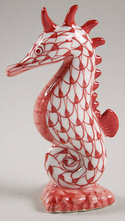 Sadek Fishnet Animals Seahorse-Red - Boxed