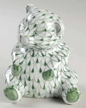 Sadek Fishnet Animals Bear-Green - Boxed