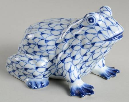Sadek Fishnet Animals Frog-Blue - Boxed