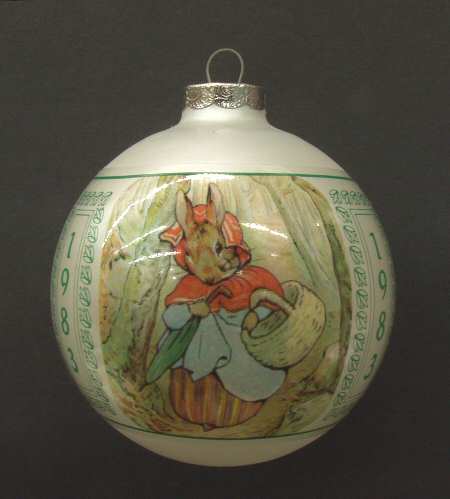 Beatrix Potter Annual Christmas Ornament Tale Of Peter Rabbit - Boxed