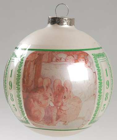 Beatrix Potter Annual Christmas Ornament The Tale Of Two Bad Mice - Boxed