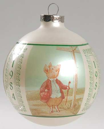 Beatrix Potter Annual Christmas Ornament The Tale Of Pigling Bland - Boxed